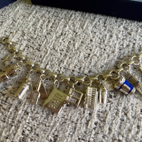 Jet Set Candy Sterling Silver Charm Bracelet. - Picture 2 of 3